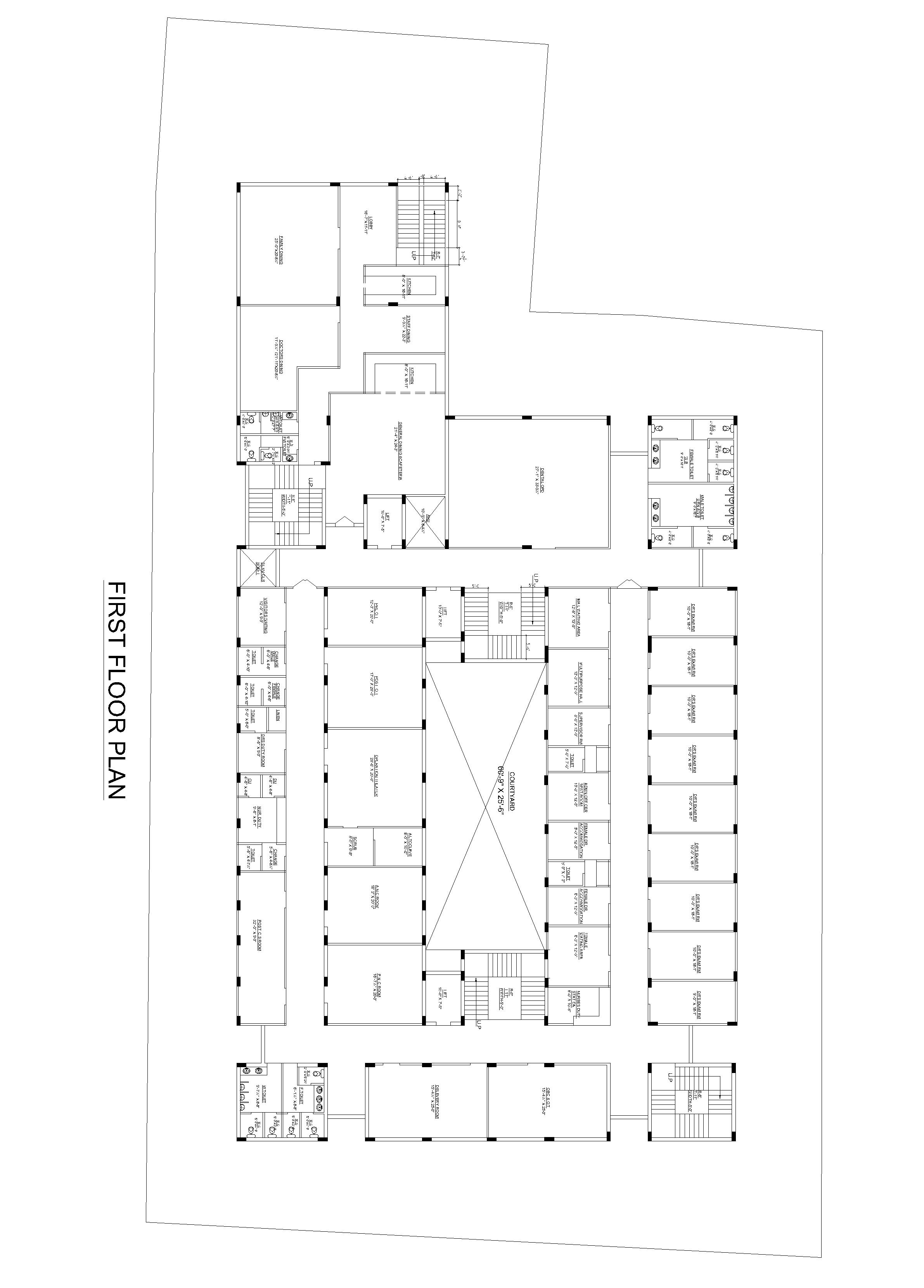 Hospital First Floor Architecture